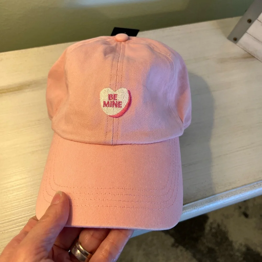 David and Young Pink 'Be Mine' Baseball Cap NWT